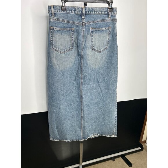 Vintage Gap Jeans Denim Maxi Skirt Size 8/10 Blue - Picture 4 of 6
